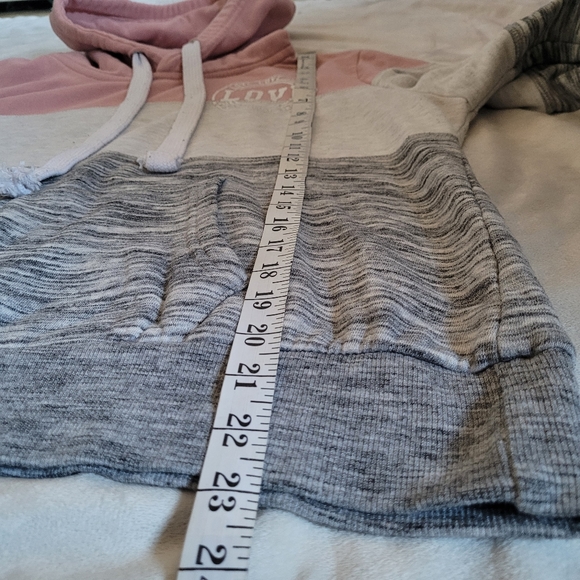 LOVE 🩷 HOODIE Block Colors Sweater - Picture 8 of 9